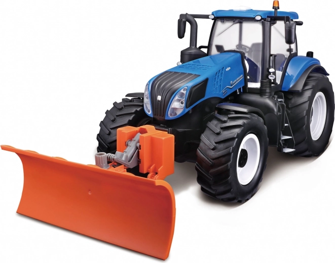 Maisto RC New Holland traktor med sneplov og lys 2,4 GHz