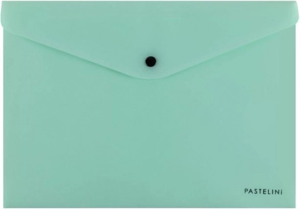 Dokumentmappe med trykknap A4 Pastelini grøn