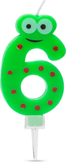 Lagkagelys tallet 6