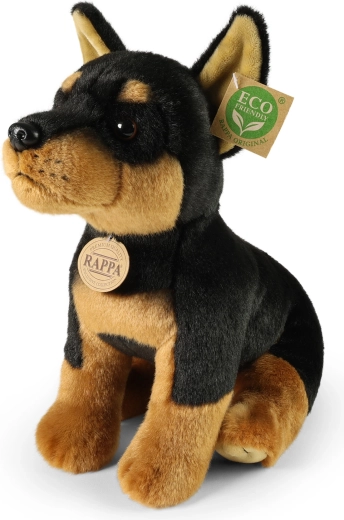 Plysjhund dobermann 30 cm miljøvenlig RAPPA