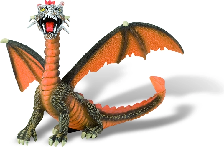 Bullyland drage siddende orange