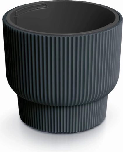 Blomsterpotte med indsats MILLY 30 cm antracit