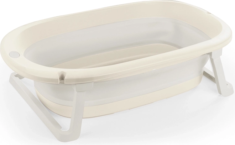 Sammenklappelig babybadekar Relax, beige, 75,5 × 46,5 × 20,5 cm