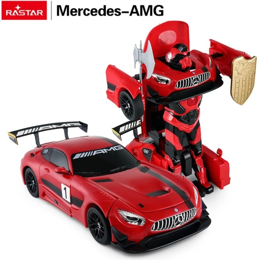 Rastar RC-bil og robot 2-i-1 Mercedes-AMG GT3 1:14 rød