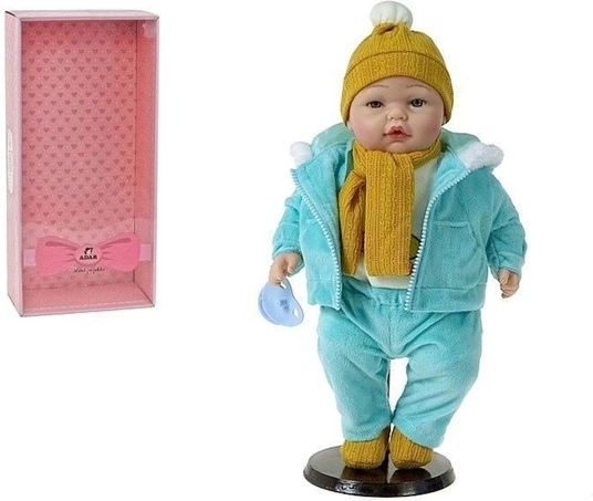 Talende babydukke i vintertøj