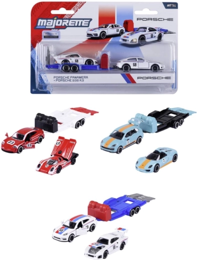 Majorette Porsche med trailer - 1 stk.