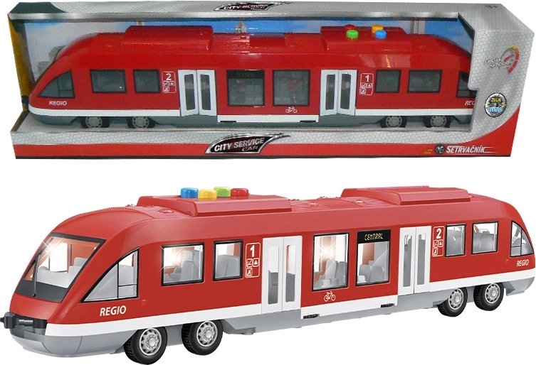 Interaktivt tog med lyd- og lyseffekter