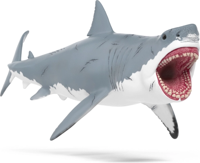 Megalodon hajfigur – realistisk havrovdyr til børn