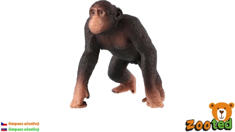 Plastfigur af chimpanse (Pan troglodytes) 8 cm - 1 stk.