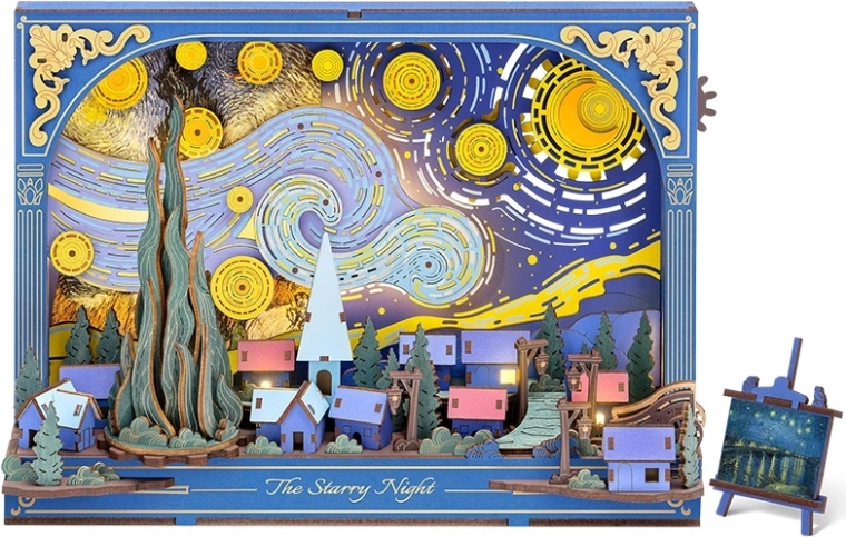 RoboTime 3D træpuslespil Stjernenat