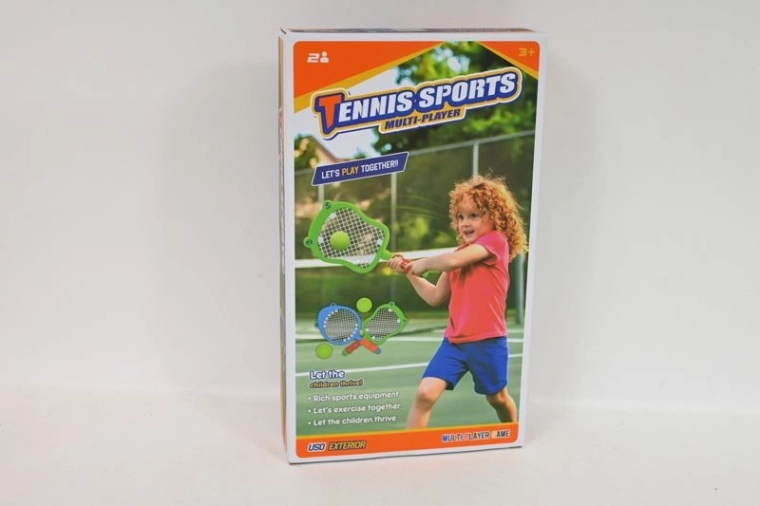 Sæt med børnetennisbat i hajform med bold