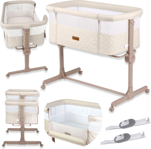 NUKIDO NK-243 babysideseng med madras