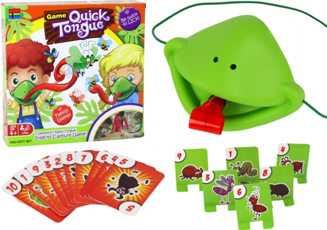 Sjovt spil med lynhurtig tunge – Fang den insekt-jagtende kamæleon i maske