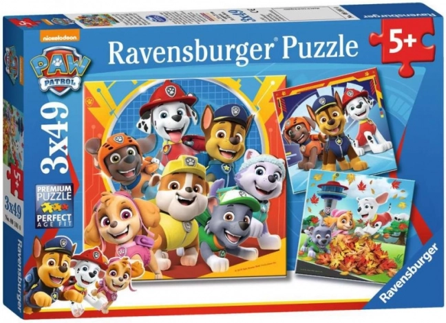 Ravensburger puslespil Paw Patrol 3x49 stykker