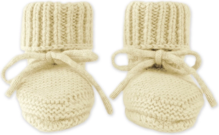 Lodger merino hjemmesko Butter 0–6 måneder