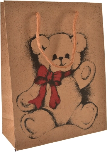 Gavepose med bamsemotiv 18 × 10 × 23 cm