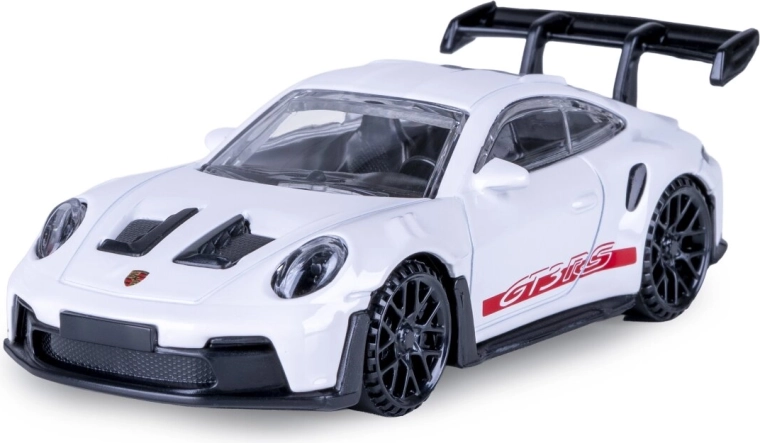 Metalmodel af Porsche 911 GT3 RS i målestok 1:43, hvid