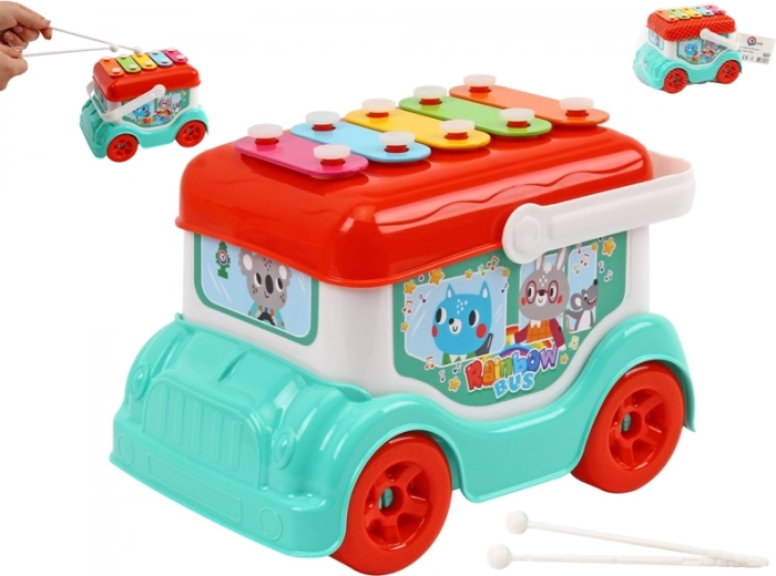 Bus med xylofon til børn 19 cm