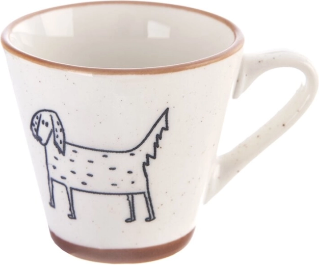 Porcelænskop til espresso Bondegård – hund 70 ml