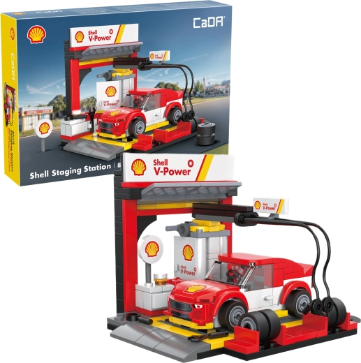 CaDA Shell af-/servicestation i klodser (237 dele)