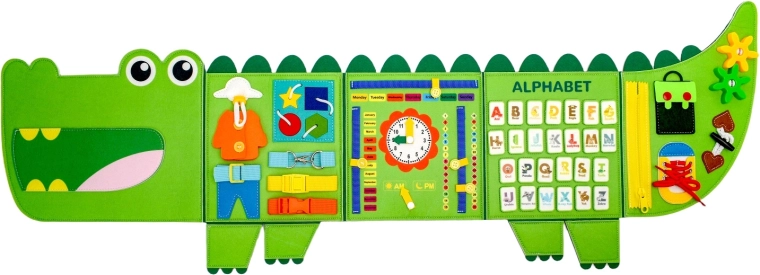 2Kids Toys blød aktivitetsplade krokodille