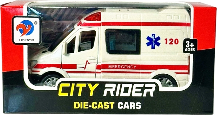 Børneambulance med lys og lyd