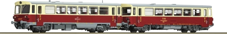 Roco dieseldrevet motorvogn M 152 0059 med bivogn Blm ČSD (TT)