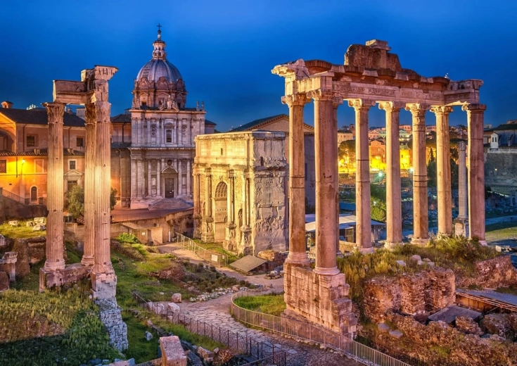 Maling efter tal Forum Romanum 40 × 50 cm