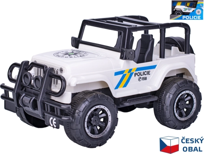 Politijeep med friktionsmotor 22,5 cm
