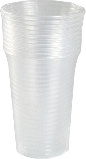Plastisk gennemsigtig kop 300 ml – sæt 10 stk.