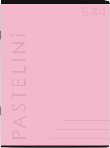 Notesbog A5 Pastelini pink, linjeret (40 ark)