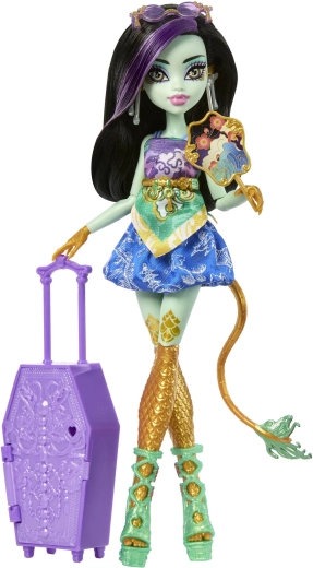 Monster High Spooky Secrets Jinafire Long med rejsetilbehør