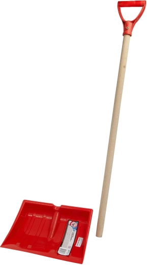 Plastisk børnesneskovl 25 × 20 cm med D‑håndtag
