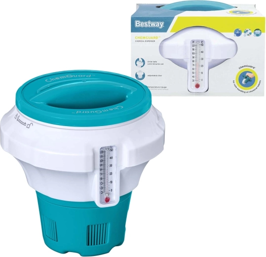 Bestway ChemGuard flydende kemidoser med termometer til tabletter 7,6 cm