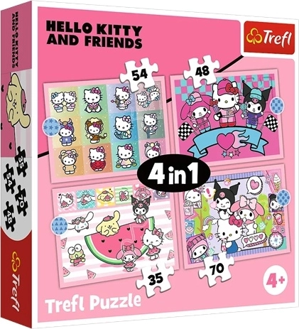 Trefl puslespil 4 i 1 Sødt eventyr – Sanrio Hello Kitty