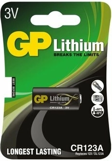GP lithium CR123 batteri