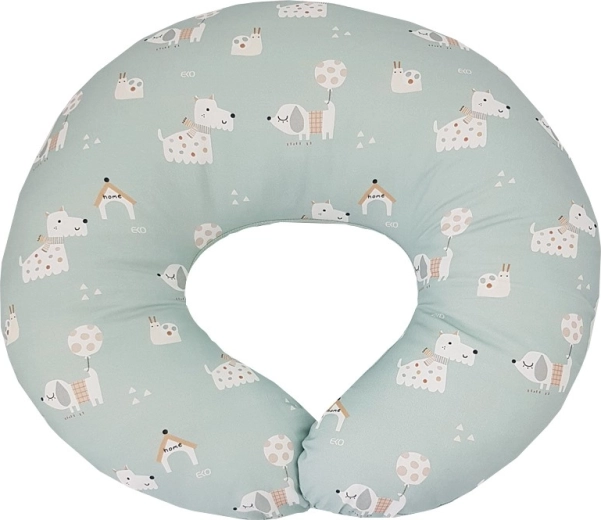 EKO lille ammepude Velvet Dogs Mint 60 × 60 cm
