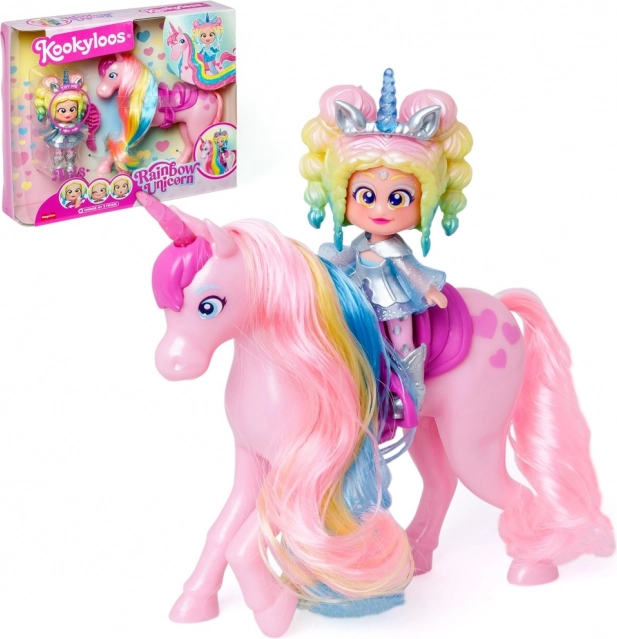Dukke KookyLoos Rainbow Unicorn
