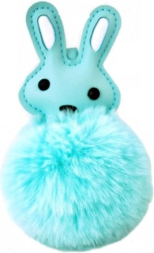 Hængende dekoration kanin med pompon (12 × 8 cm)