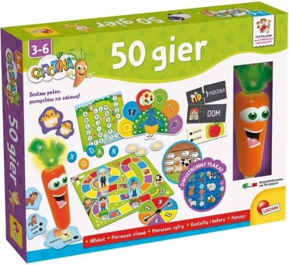 Sæt med 50 spil Carotina