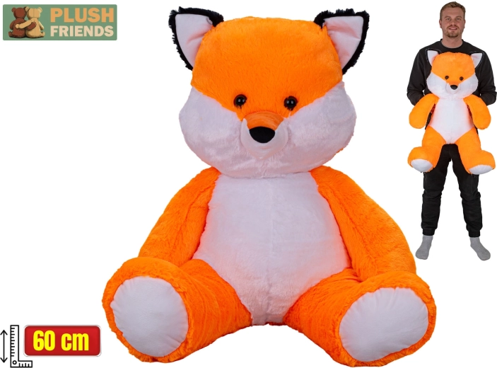 Plush Friends plysræv siddende 60 cm