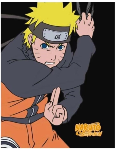 Fleece-tæppe Naruto