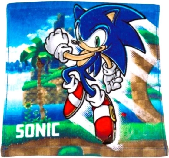 Ansigtshåndklæde med Sonic - 1 stk.