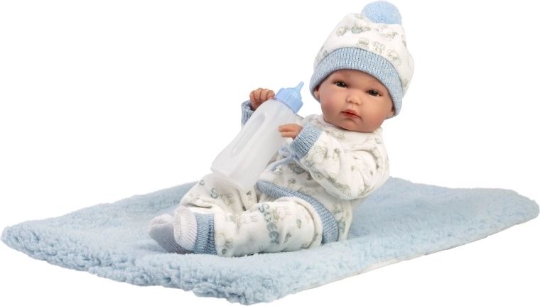 Llorens New Born dreng – realistisk babydokke til vand 35 cm