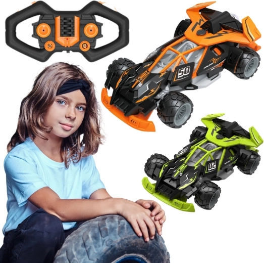 Woopie RC-racerbil med damp og LED-belysning