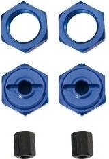 Jamara adapter 17/12 mm 1:8 til 1:10 i eloxeret aluminium med udvendig møtrik (2 stk.)
