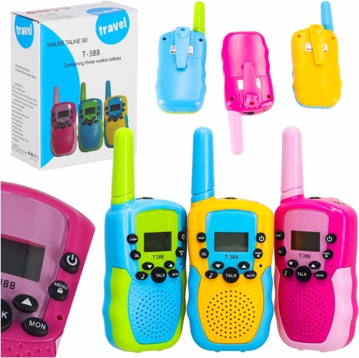 Walkie-talkies til børn – sæt med 3 stk.