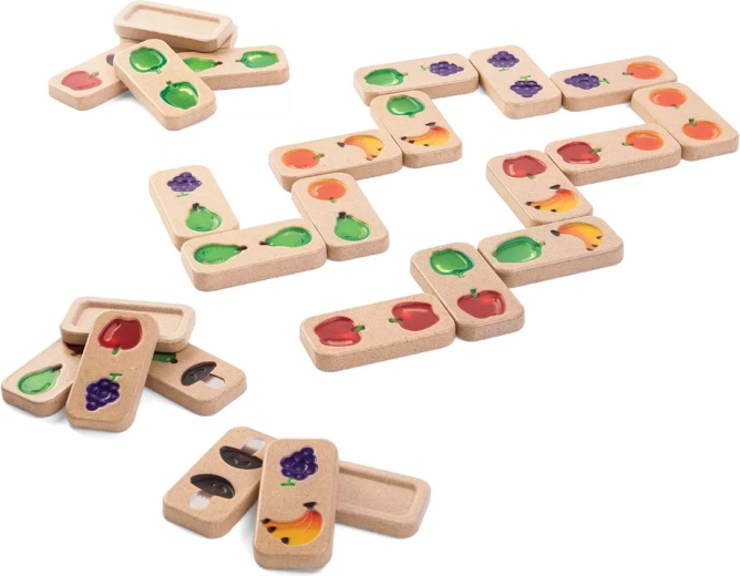 PlanToys domino frugt og grøntsager