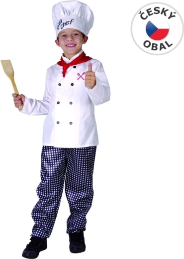 Børnekarnevalskostume som kok 130–140 cm