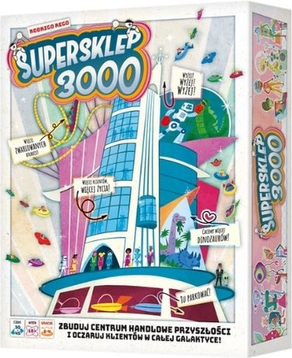 Rebel Supersklep 3000 – strategisk brætspil om opbygningen af et futuristisk indkøbscenter